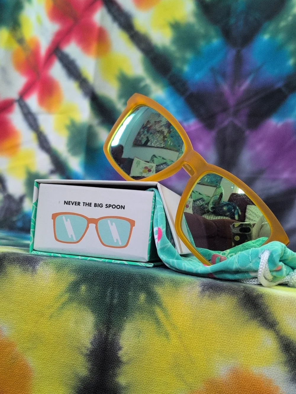 Translucent Orange Goodr Sunglasses LFG Small Width